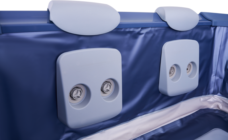 MSpa Whirlpool OSLO Sapphire inkl. LED / WiFi / UVC / 120 Luftdüsen / 8 Hydromassagedüsen