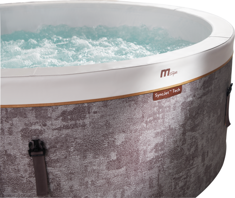MSpa Whirlpool COCOON ECO 2026 inkl. App + Hydromassagedüsen, 130 Luftdüsen , UVC - 180 cm