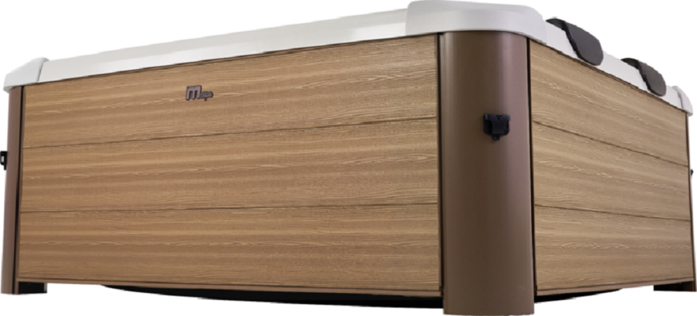 MSpa Whirlpool  Oslo AMBER Aero Modell 2027 160 cm inkl. LED, WiFi, UVC - 120 Luftdüsen, 8 Hydromassagedüsen