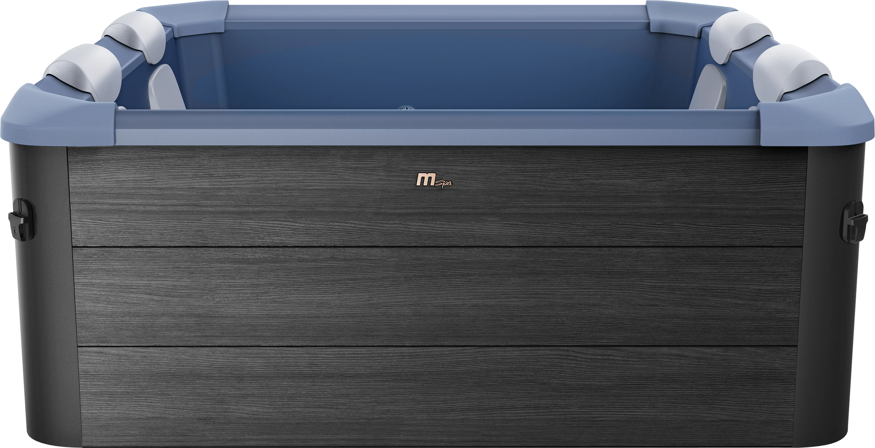 MSpa Whirlpool OSLO SAPPHIRE AERO 2027 XXL 160cm inkl. App, LED, 8 Hydromassagedüsen, 120 Luftdüsen