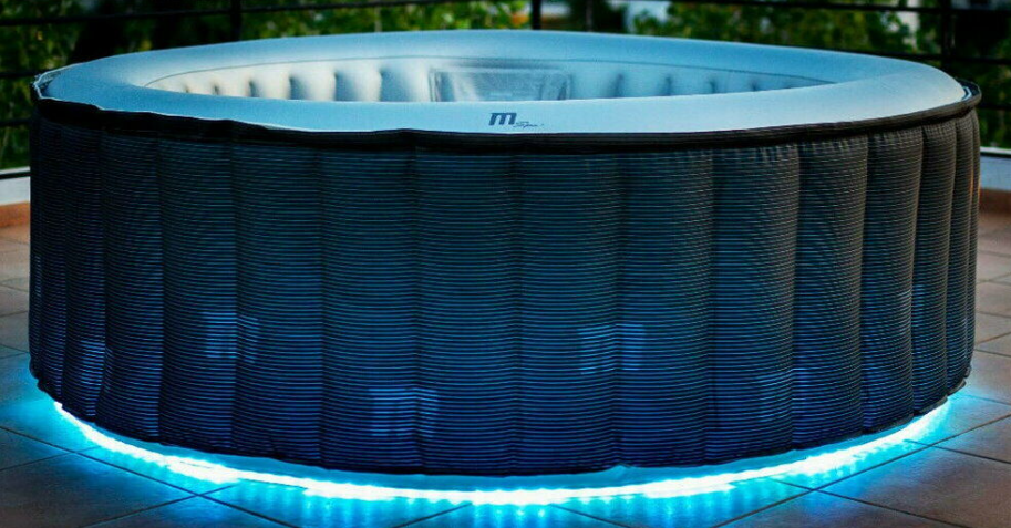 Aufblasbarer Whirlpool neu Modell 2023 MSPA Starry Outdoor Pool XXL 6 Personen LED