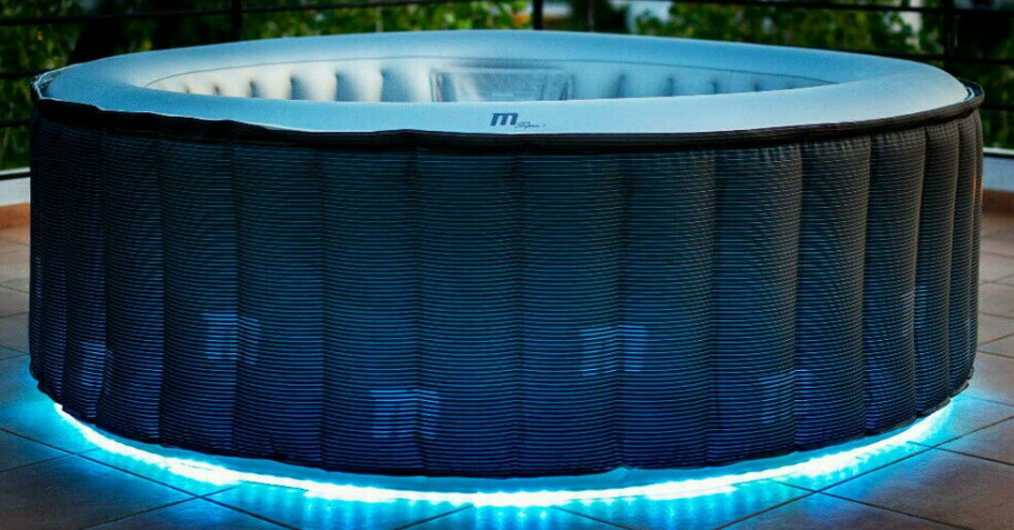 Aufblasbarer Whirlpool neu Modell 2024 MSPA Starry Outdoor Pool XXL 6 Personen LED