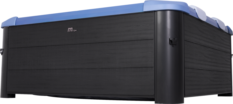 MSpa Whirlpool OSLO Saphire Modell 2025 inkl. LED / WiFi / UVC /  120 Luftdüsen / 8 Hydromassagedüsen F-OSW063WSAP