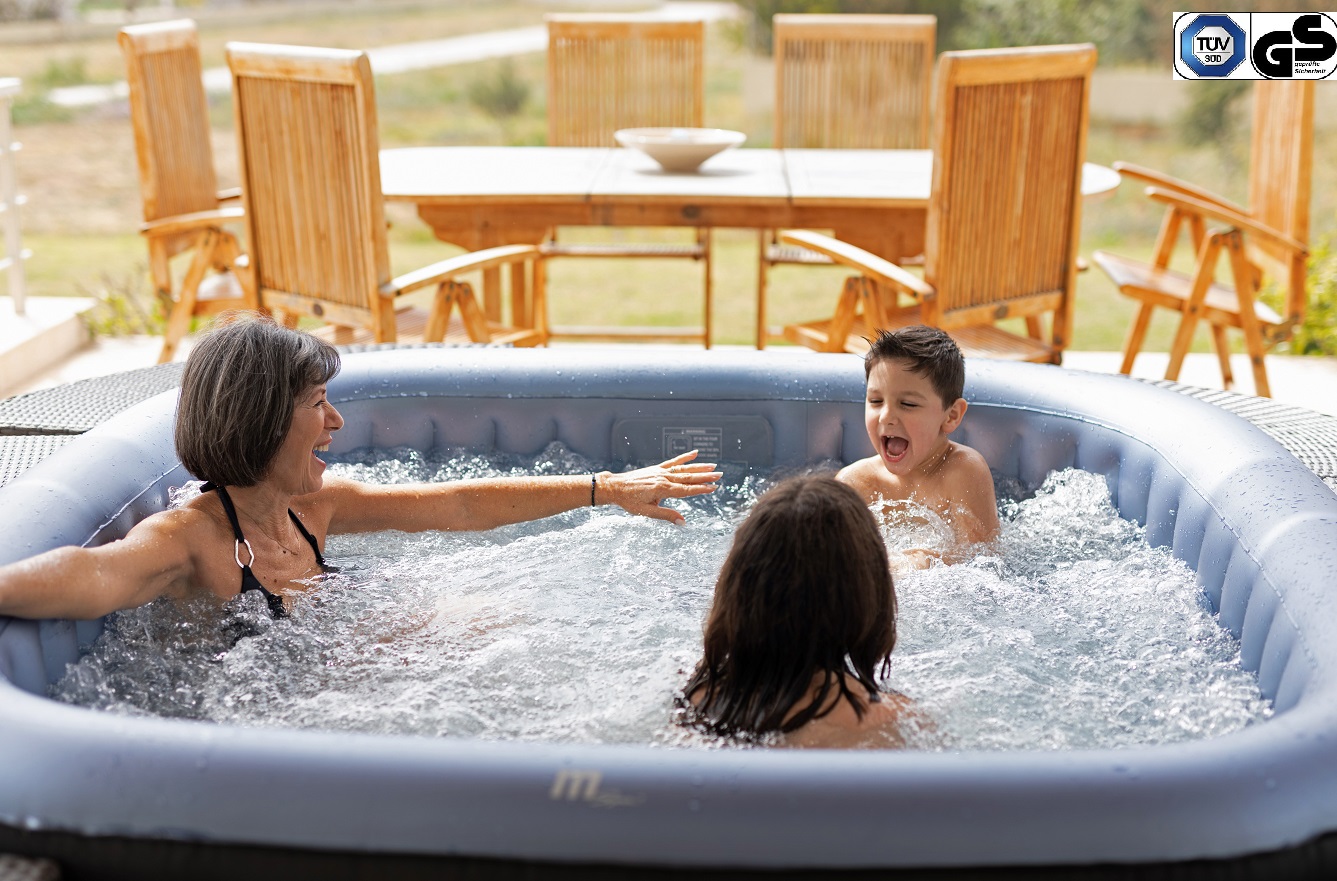 MSPA Whirlpool TEKAPO Comfort für 4 Personen C-TE041 aufblasbar Indoor- & Outdoor Pool