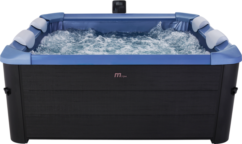 MSpa Whirlpool OSLO Saphire Modell 2025 inkl. LED / WiFi / UVC /  120 Luftdüsen / 8 Hydromassagedüsen F-OSW063WSAP