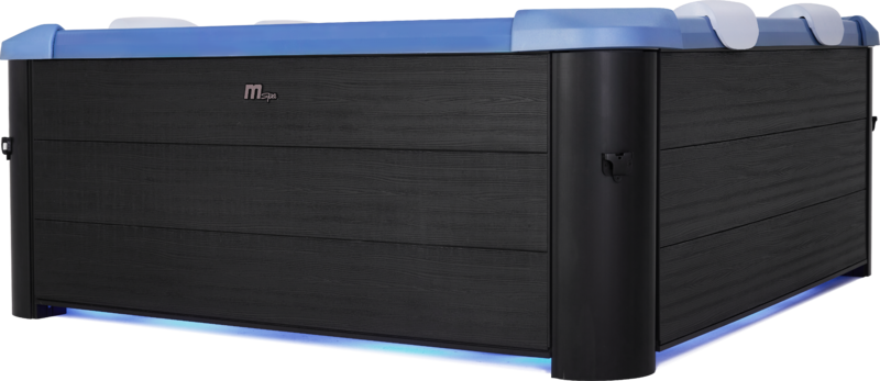 MSpa Whirlpool OSLO Saphire Modell 2025 inkl. LED / WiFi / UVC /  120 Luftdüsen / 8 Hydromassagedüsen F-OSW063WSAP