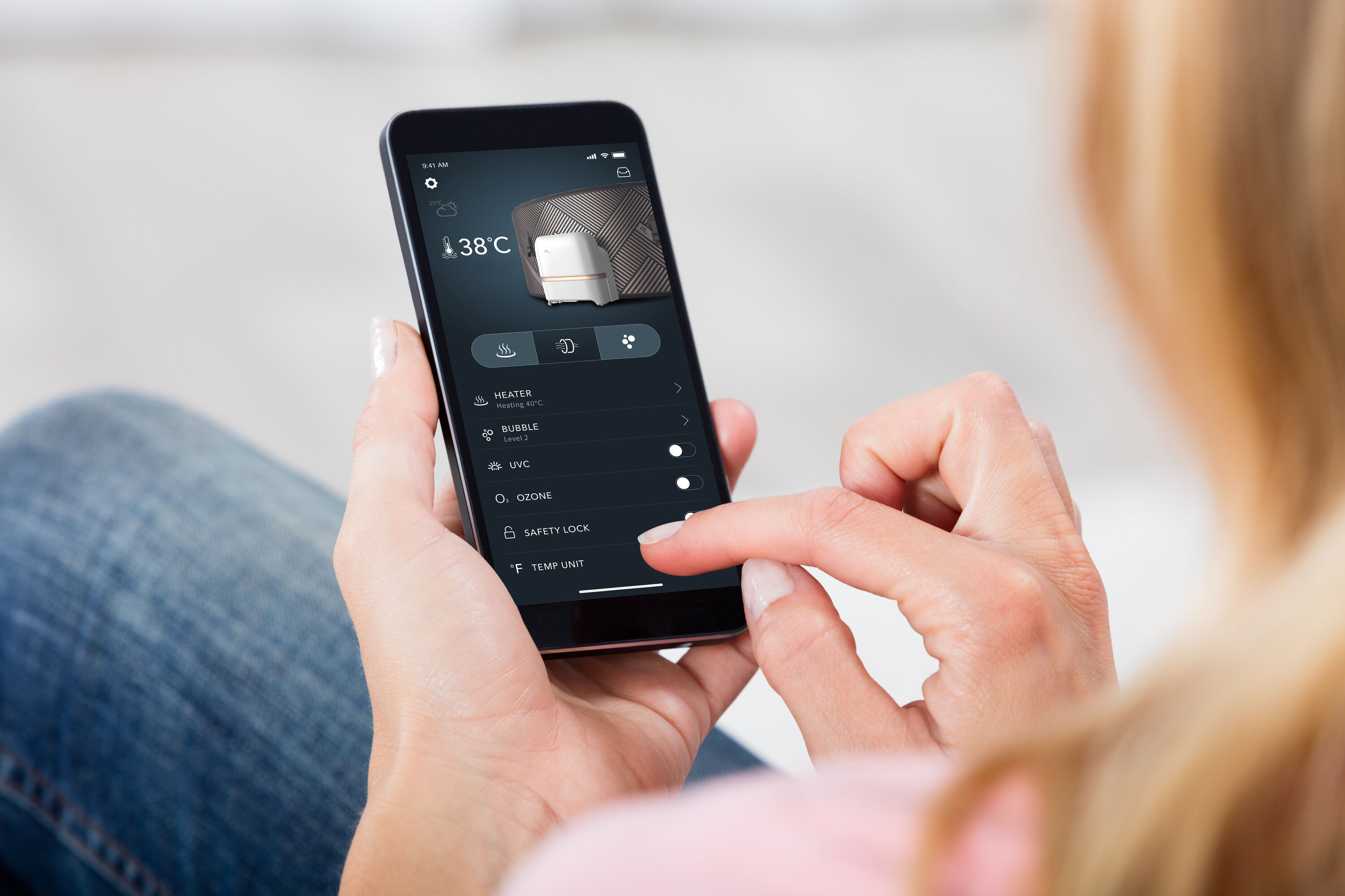 MSpa Whirlpool OSLO Sapphire inkl. LED / WiFi / UVC / 120 Luftdüsen / 8 Hydromassagedüsen