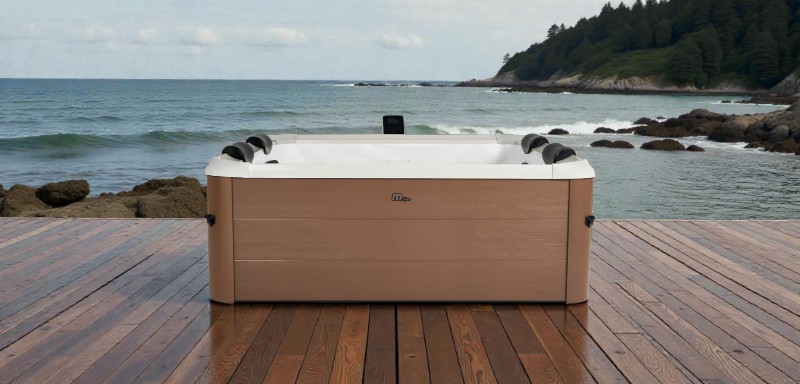 MSpa Whirlpool AMBER AERO PLUS 2026 XXL inkl. App, LED, 8 Hydromassagedüsen, 140 Luftdüsen