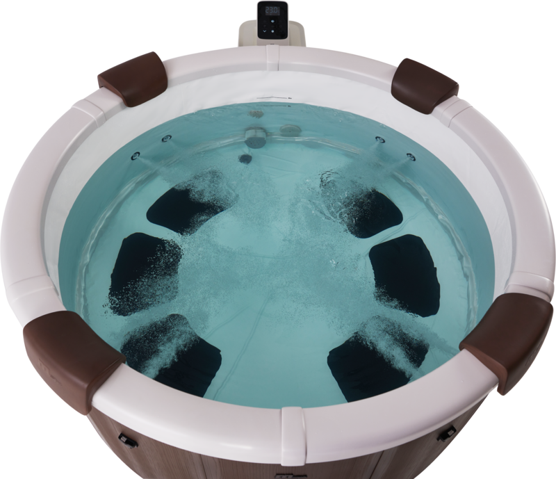 MSpa Whirlpool NEU ROVA 2026 inkl. App, LED, 8 Hydromassagedüsen, 130 Luftdüsen