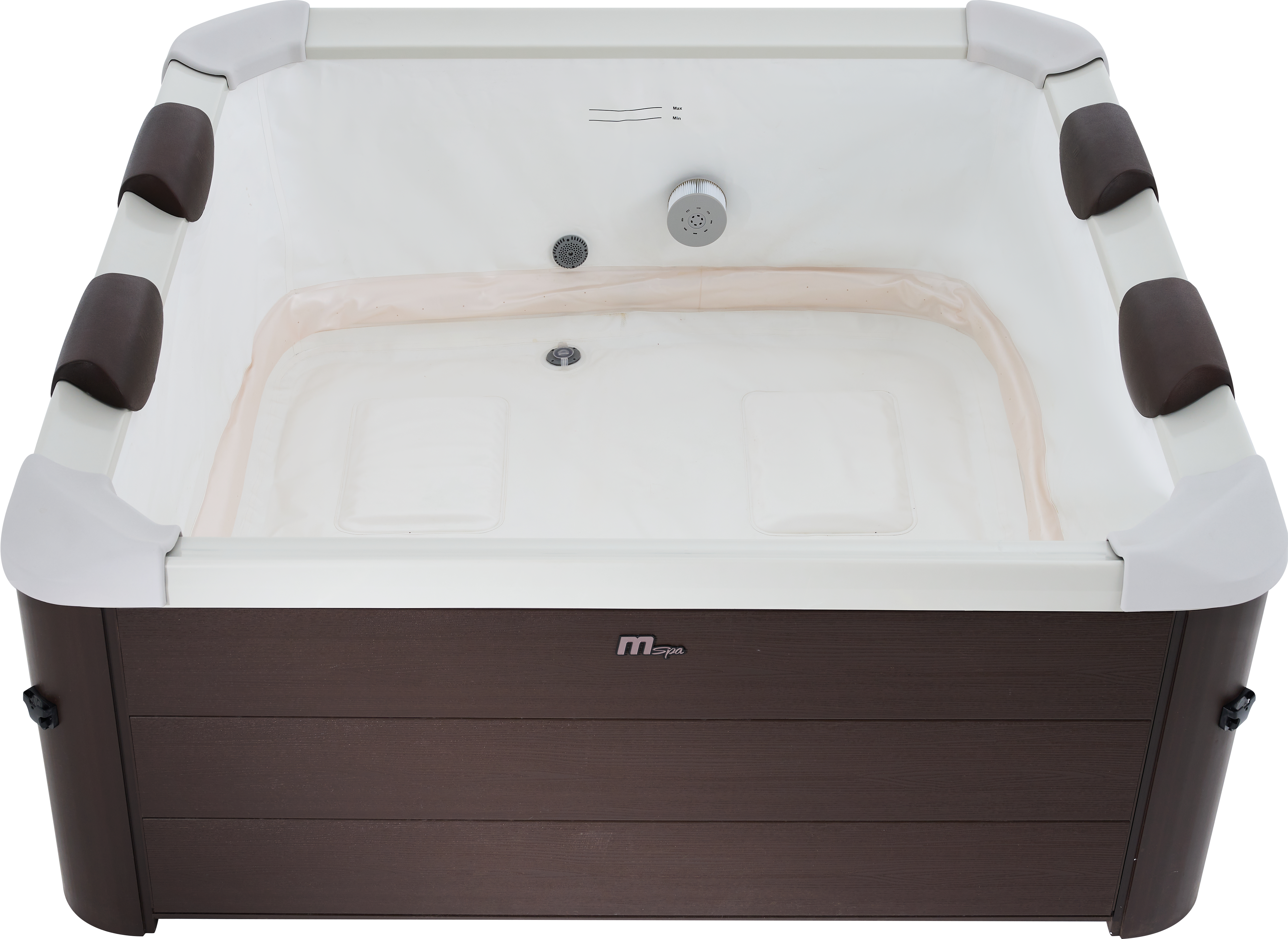 MSpa Whirlpool XXL NEU 2024 Frame TRIBECA POOL inkl. MSPA App, UVC in Holz-Optik