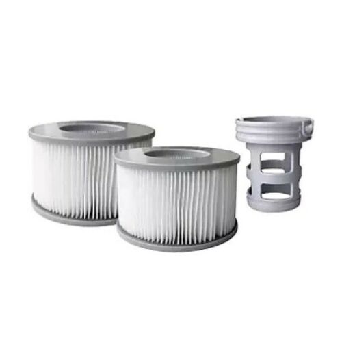 2x Ersatz-Wasserfilter-Kartusche + 1x  Adapter für MSpa Whirlpool