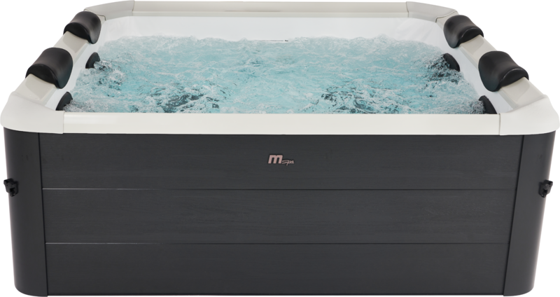 MSpa Whirlpool OSLO AERO PLUS 2026 XXL 180cm inkl. App, LED, 8 Hydromassagedüsen, 140 Luftdüsen