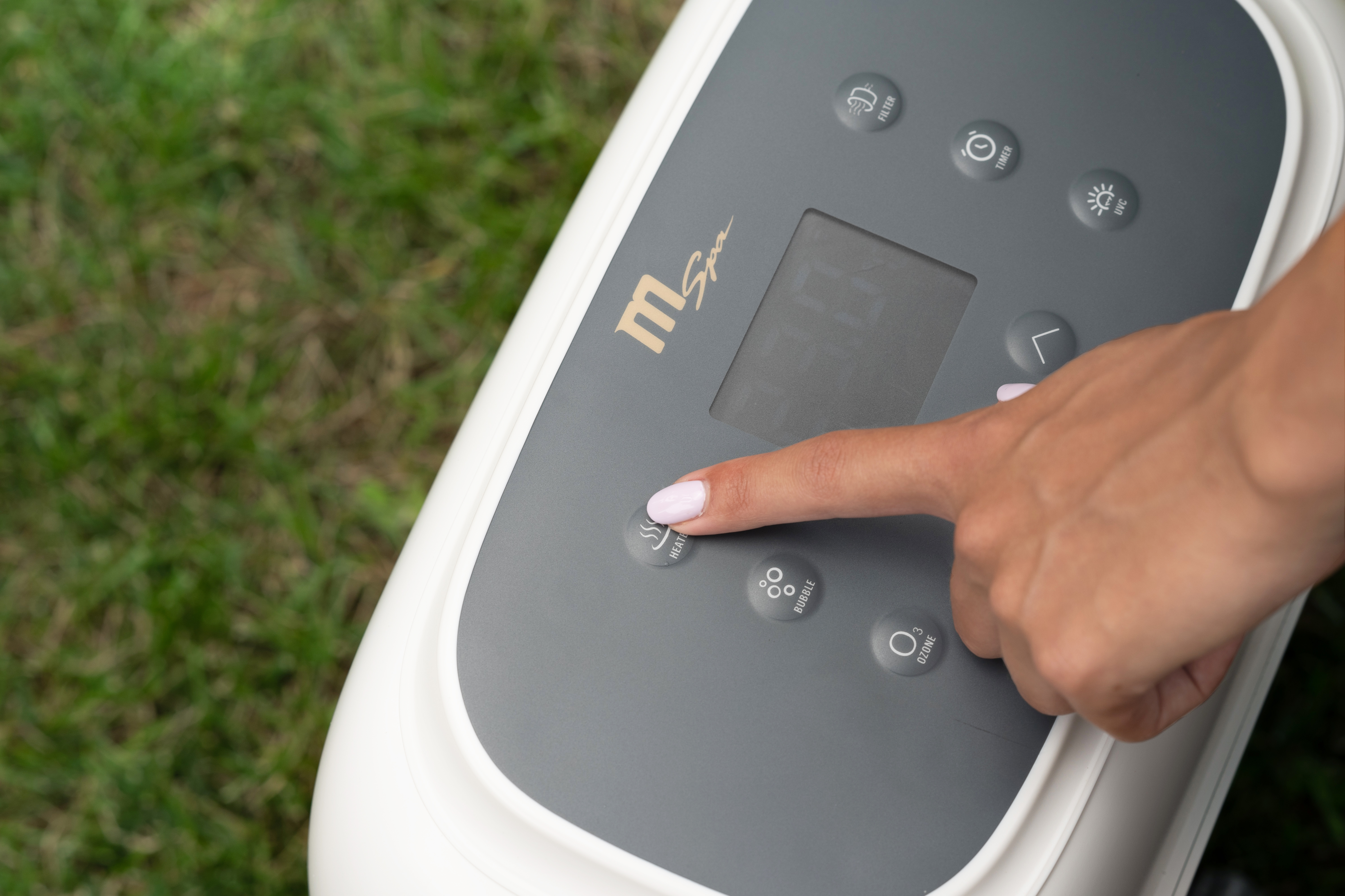 MSpa Whirlpool MONO ECO 2025 für 8 Personen XXL inkl. UVC / 144 Luftdüsen Outdoor Pool aufblasbar DWF F-MO082W