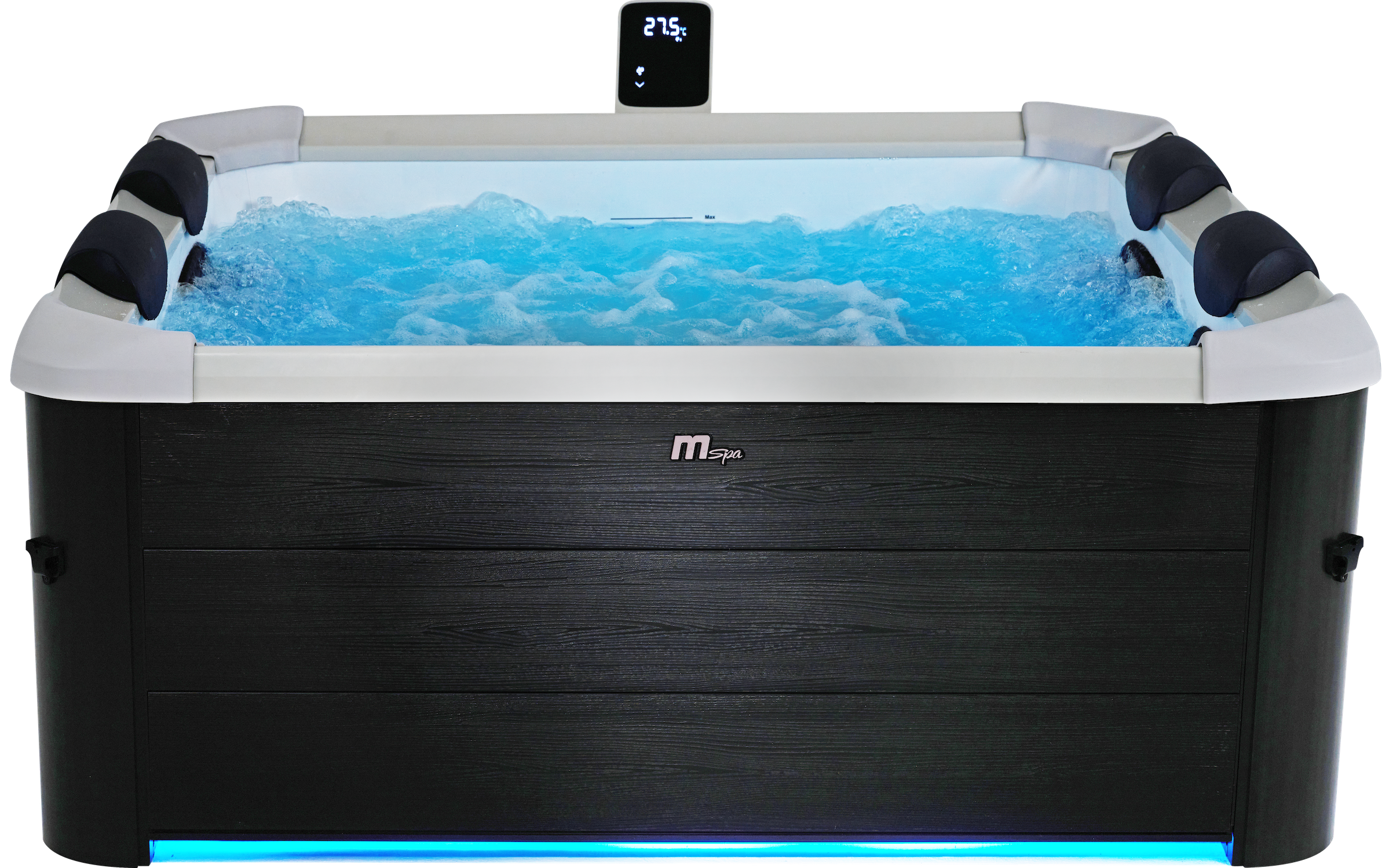 MSpa Whirlpool OSLO PLUS XXL 180 x 180 cm - NEUSTES Modell 2025 - inkl. WiFi, LED, UVC