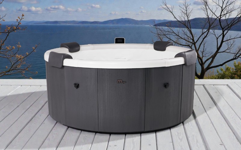 MSpa Whirlpool DENVER 2026 inkl. App, LED, 8 Hydromassagedüsen, 130 Luftdüsen