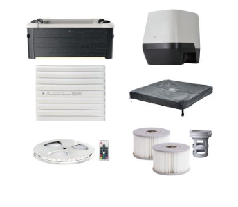 MSpa Whirlpool OSLO XL 160 x 160 cm - Modell 2025 - inkl. WiFi,App, LED, UVC
