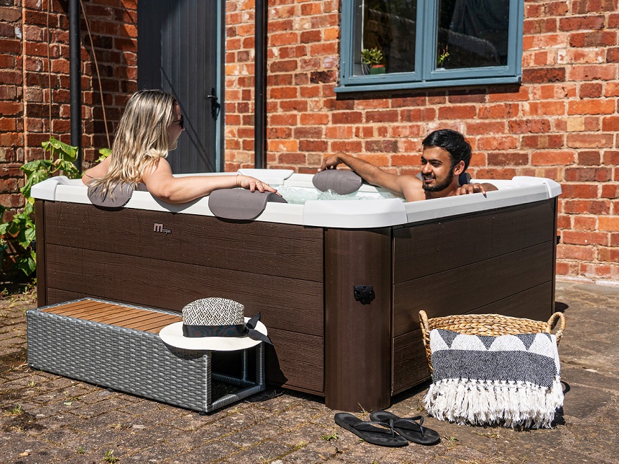 MSpa Whirlpool NEU Frame TRIBECA POOL  XXL inkl. MSPA App, UVC / WiFi in Holz-Optik