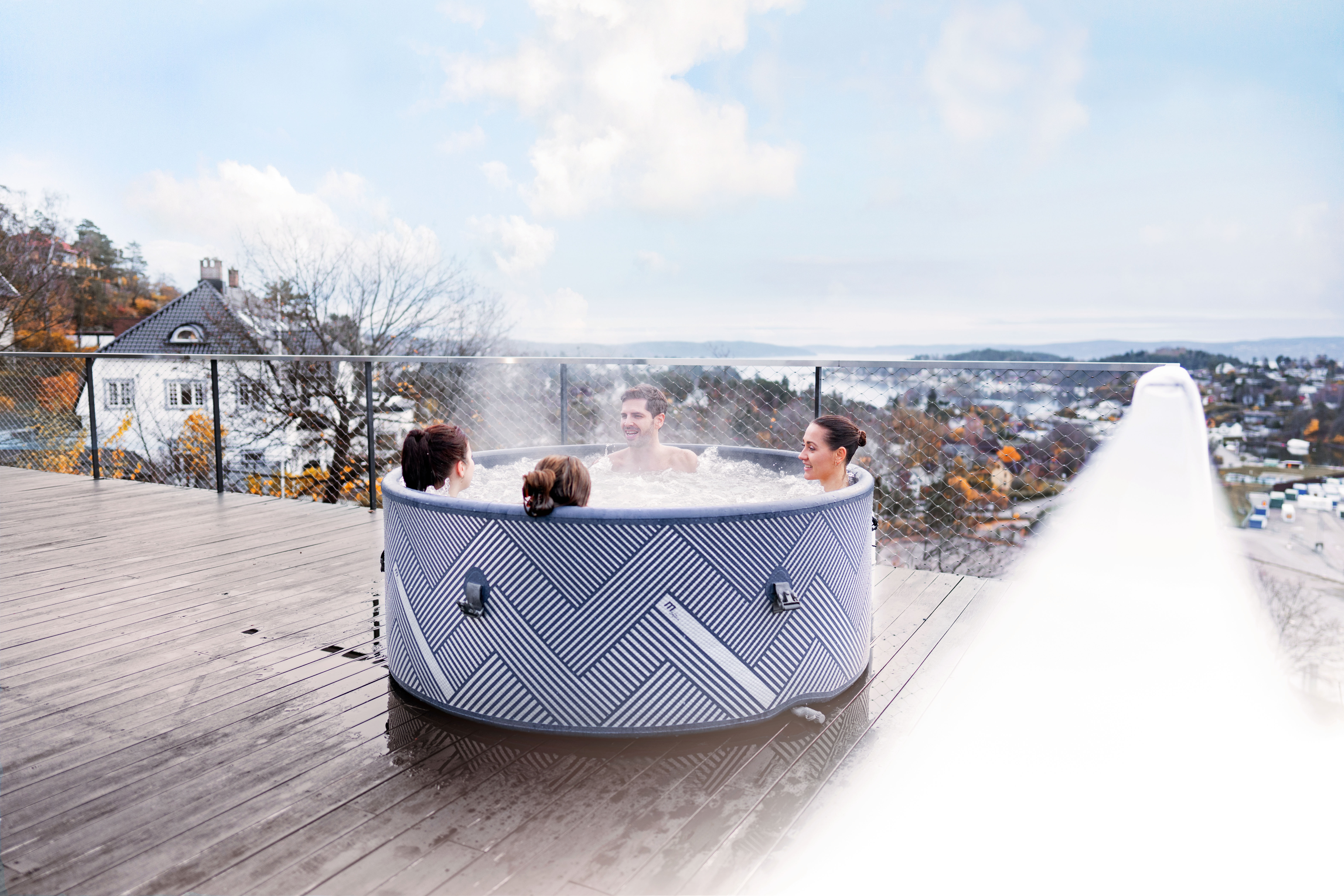 NEU! MSpa Whirlpool FRAME NAVAL inkl. APP-Steuerung DROP-STITCH Indoor & Outdoor Pool