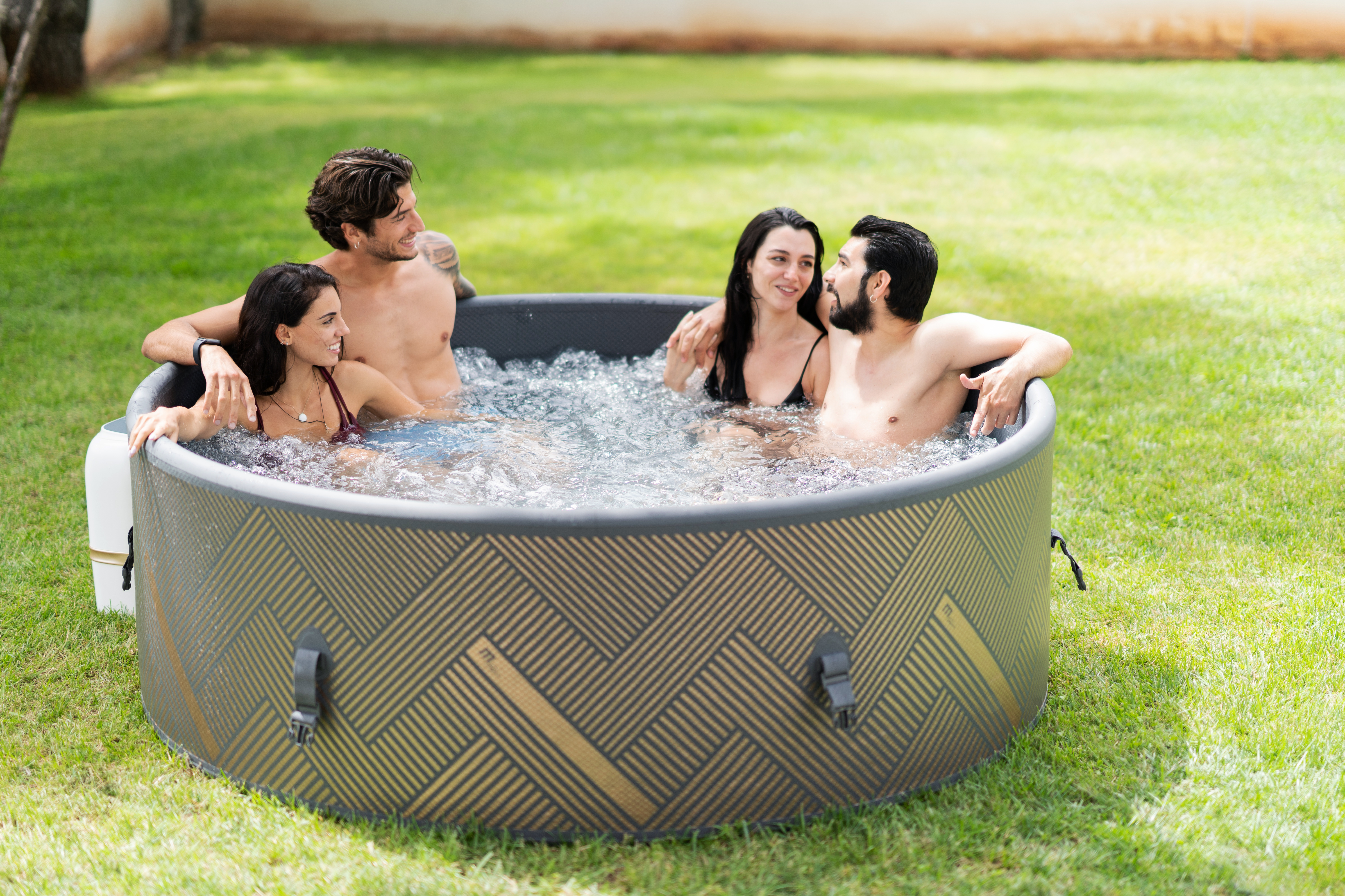 MSpa Whirlpool MONO 2024 für 6 Personen XXL Outdoor Pool aufblasbar DWF F-MO062W