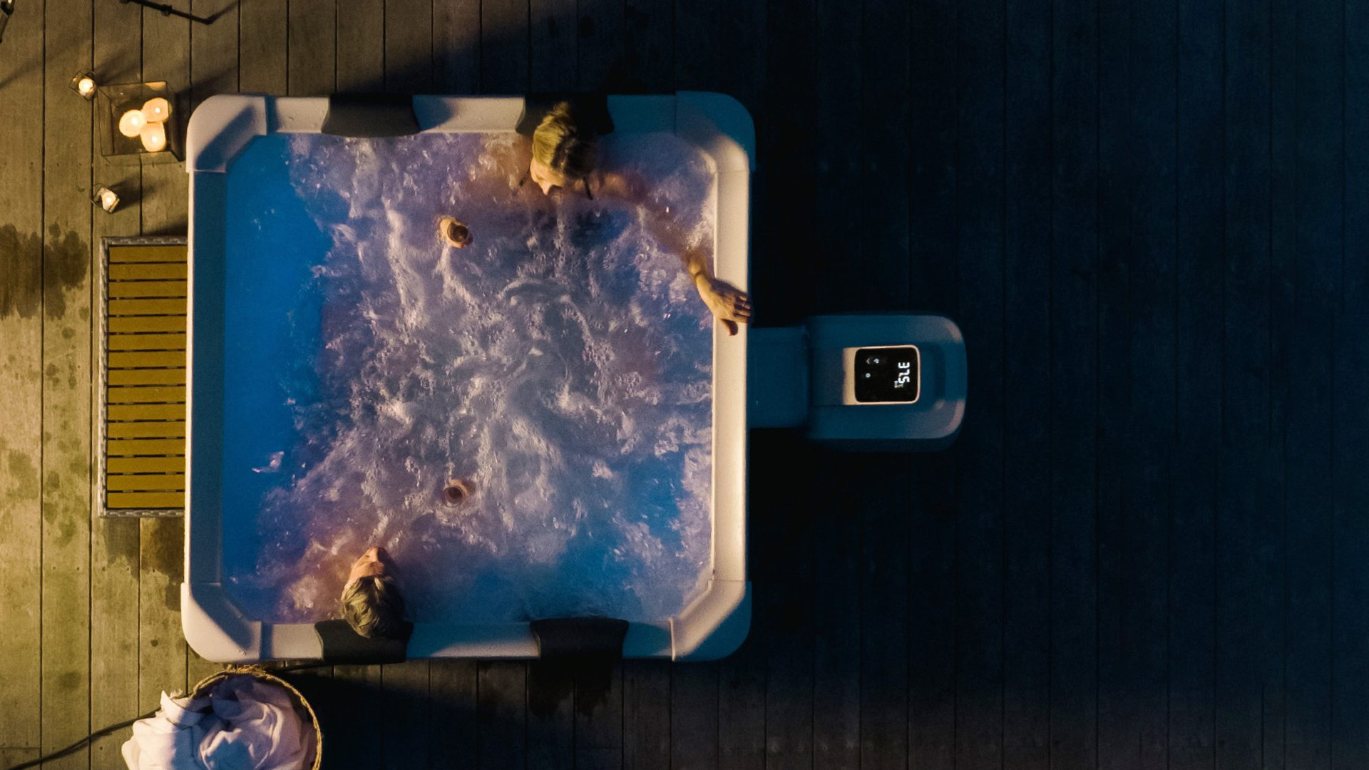 MSpa Whirlpool OSLO PLUS XXL 180 x 180 cm - NEUSTES Modell 2025 - inkl. WiFi, LED, UVC