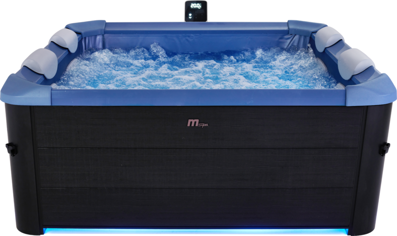 MSpa Whirlpool OSLO Saphire Modell 2025 inkl. LED / WiFi / UVC /  120 Luftdüsen / 8 Hydromassagedüsen F-OSW063WSAP