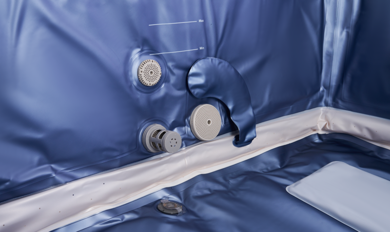 MSpa Whirlpool OSLO Sapphire inkl. LED / WiFi / UVC / 120 Luftdüsen / 8 Hydromassagedüsen