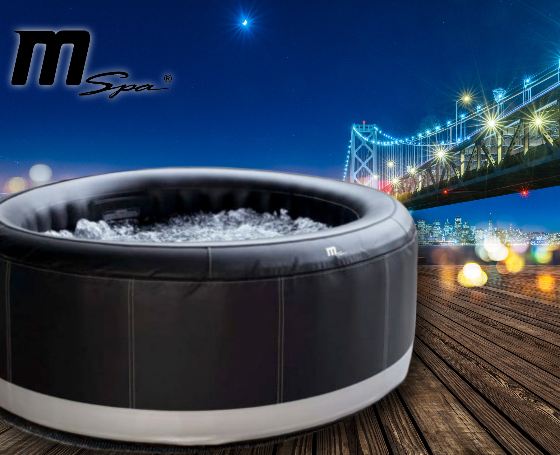 MSpa Whirlpool Premium CAMARO P-CA063 neustes Modell Outdoor Pool XXL 6 Personen inkl. Ozon / 138 Luftdüsen / winterfest