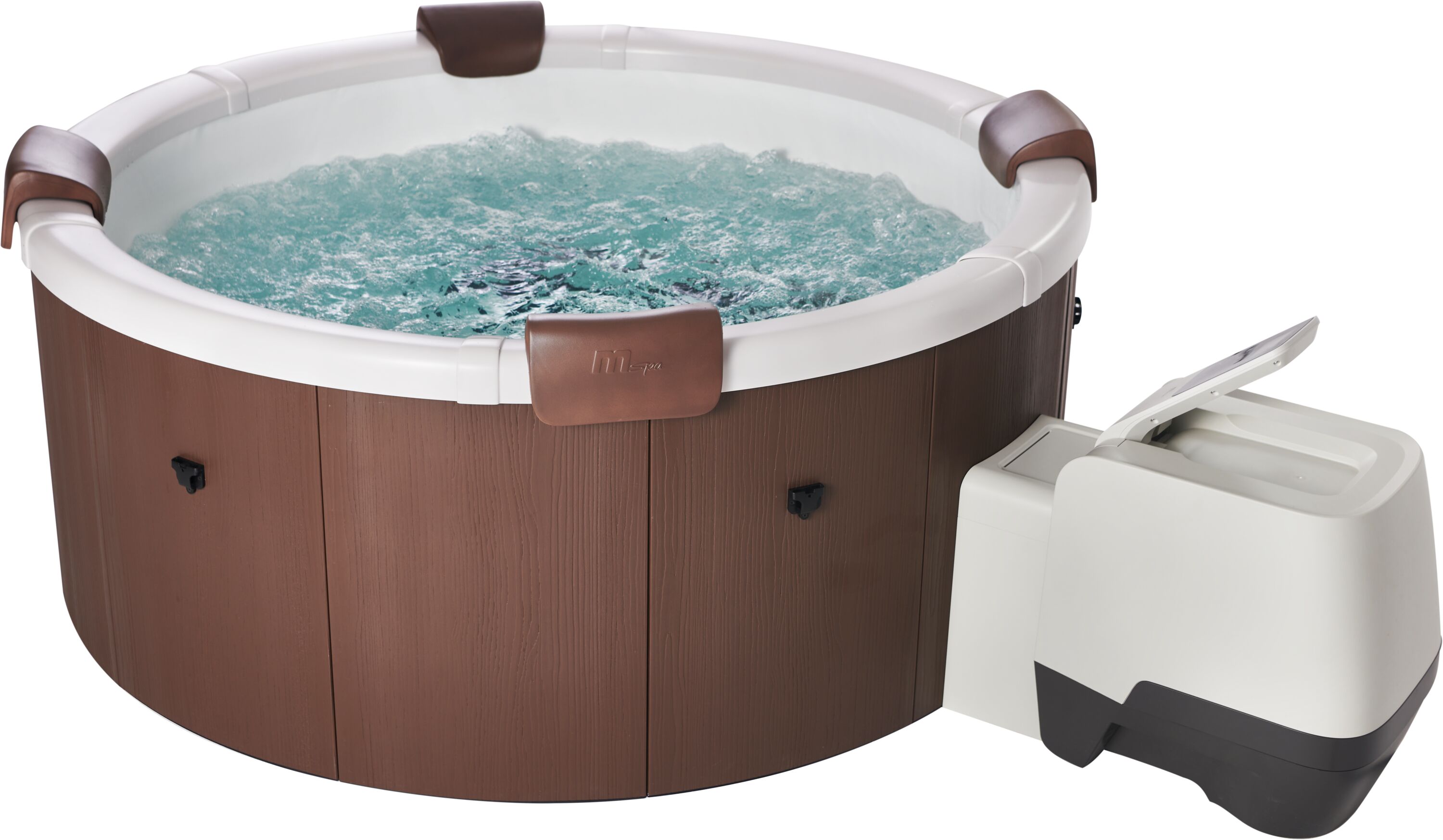 MSpa Whirlpool NEU ROVA 2026 inkl. App, LED, 8 Hydromassagedüsen, 130 Luftdüsen