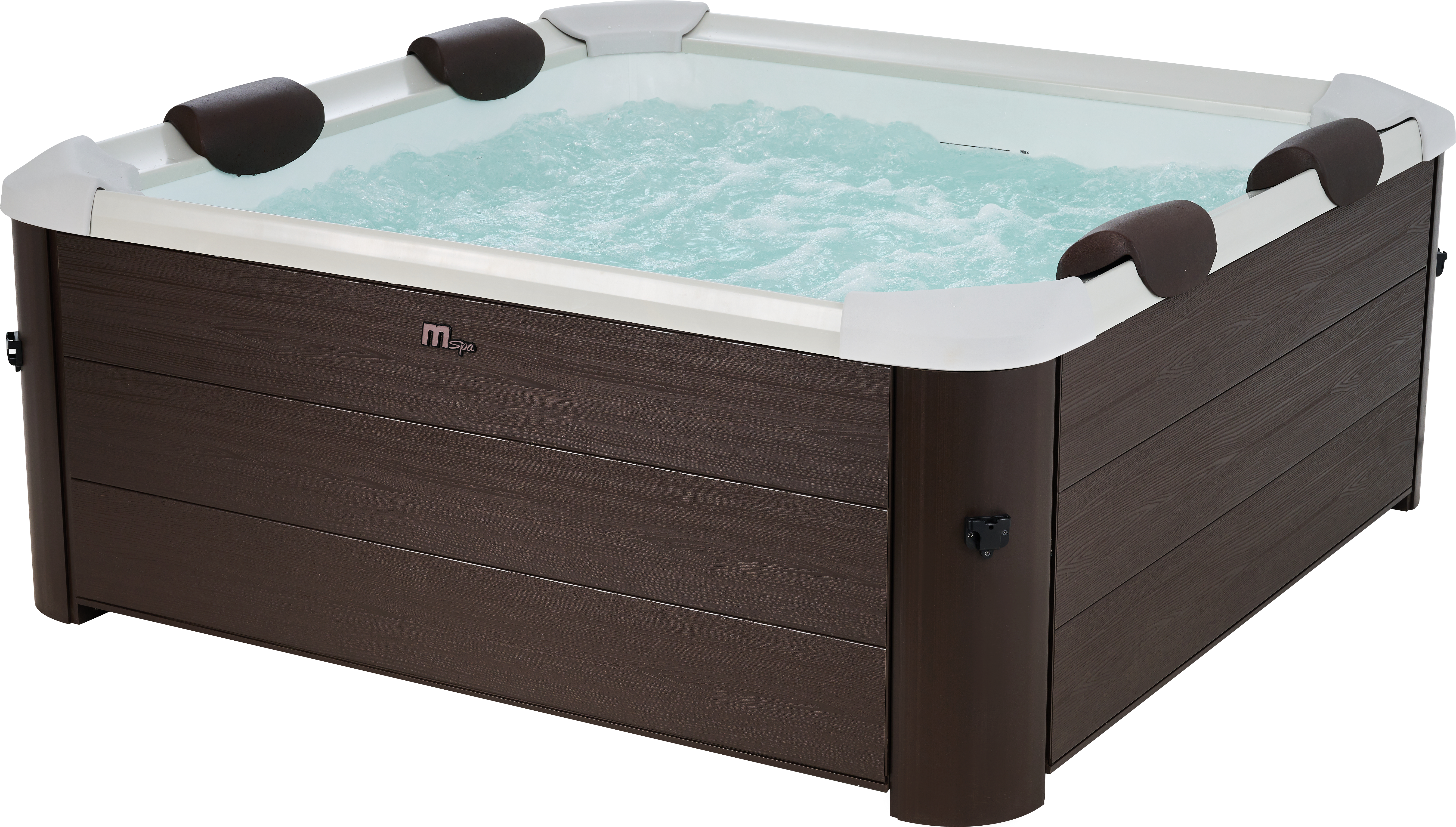 MSpa Whirlpool XXL NEU 2024 Frame TRIBECA POOL inkl. MSPA App, UVC in Holz-Optik