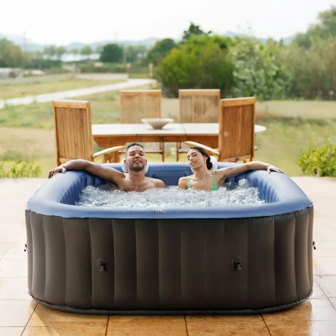 MSPA aufblasbarer Whirlpool TEKAPO neu Modell 2026 inkl. UVC / 132 Luftdüsen - 185 cm - Outdoor Pool XXL 6 Personen