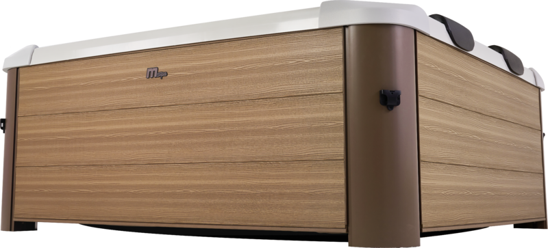 MSpa Whirlpool  Oslo AMBER Aero Modell 2027 160 cm inkl. LED, WiFi, UVC - 120 Luftdüsen, 8 Hydromassagedüsen