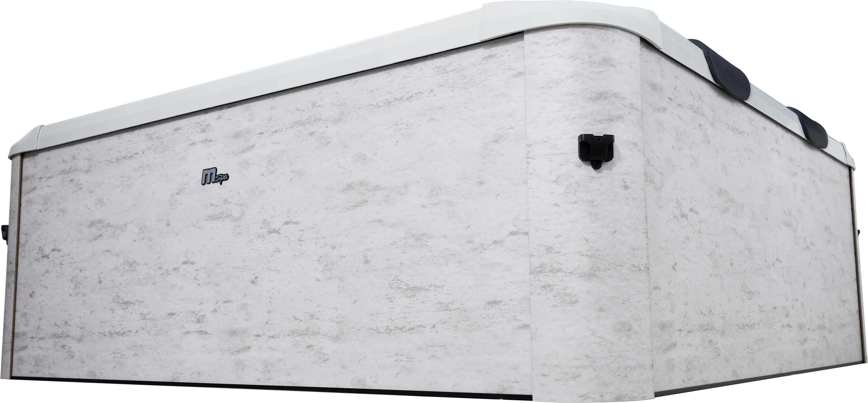MSpa Whirlpool OSLO LITHOS 2027 XXL 180cm inkl. App, LED, 8 Hydromassagedüsen, 140 Luftdüsen