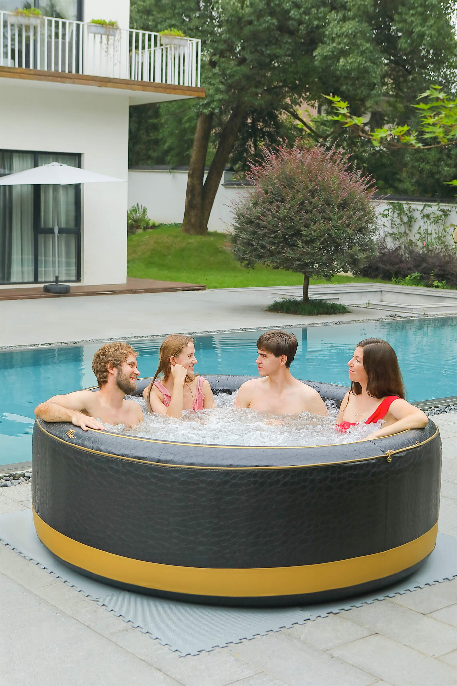 MSpa Premium aufblasbarer Whirlpool Luxury Exotic für 6 Personen | Indoor+Outdoor-Whirlpool (P-EX069)