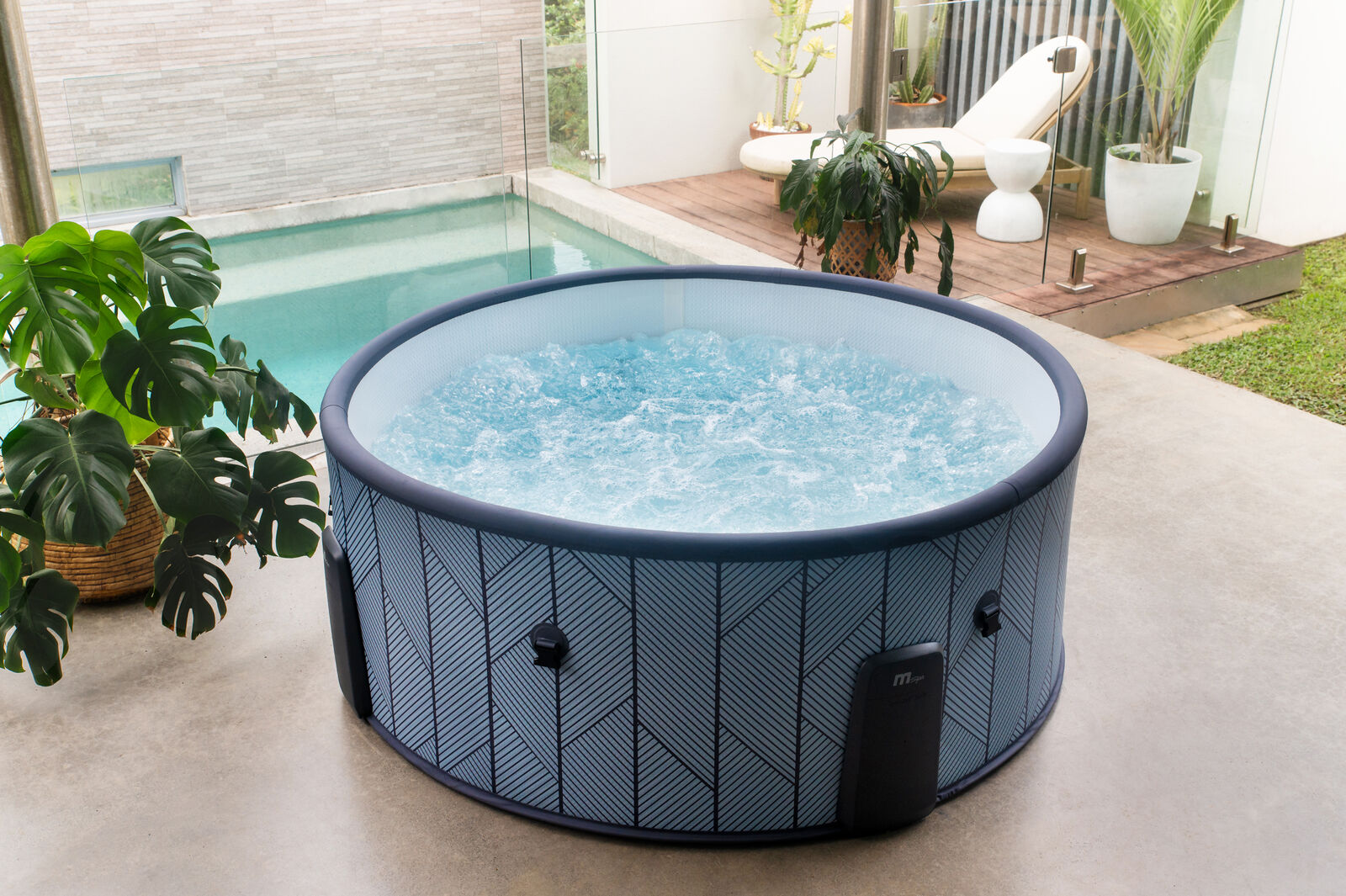 MSpa Whirlpool TIDAL ECO 2026 inkl. App + Hydromassagedüsen & 138 Luftdüsen - 173 cm