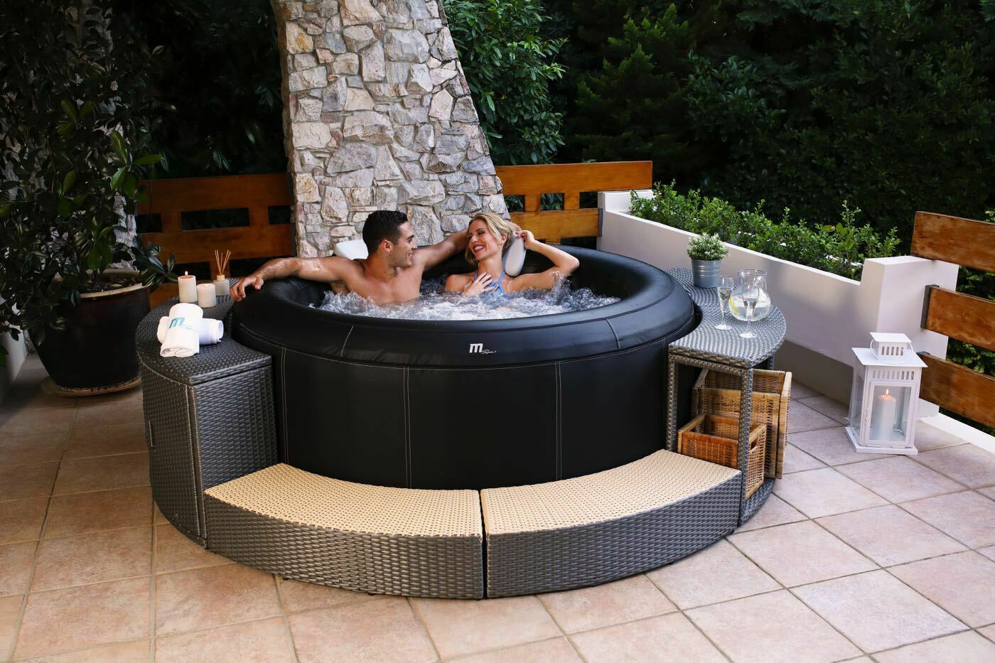 MSpa Whirlpool Camaro Premium 2026 - P-CA063 - Outdoor Indoor Pool aufblasbar XXL 6 Personen